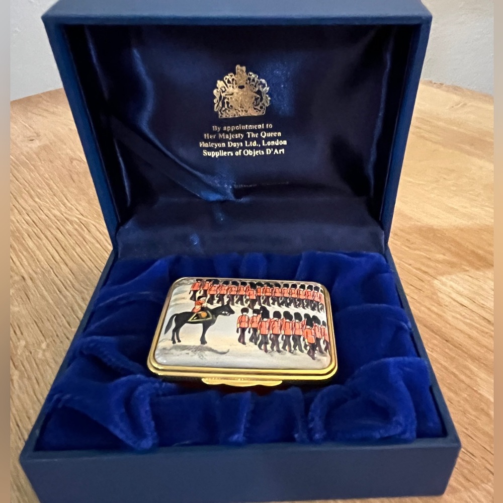 Halcyon Days Enamels Trooping the Colour Box-Preowned